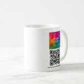 Mug Logo d'entreprise QR Code Scan Me Modèle Blanc (Devant droit)