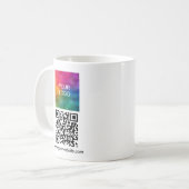 Mug Logo d'entreprise QR Code Scan Me Modèle Blanc (Devant gauche)