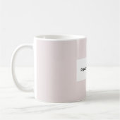 Mug Logo d'entreprise rectangulaire rose blush (Gauche)