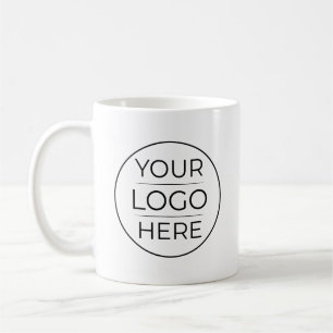 Mug Logo d'entreprise rond moderne personnalisé
