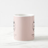 Mug Logo d'entreprise simple et texte promotionnel ros (Centre)