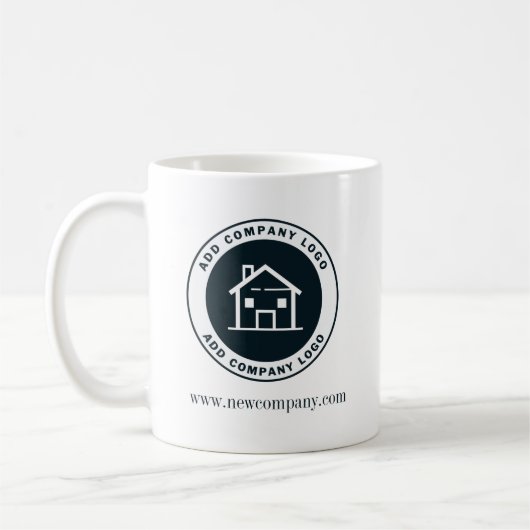 Mug Logo d'entreprise simple Personnalisé (Gauche)