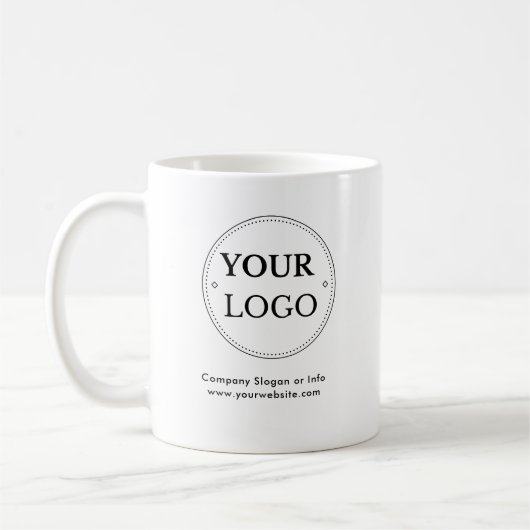 Mug Logo d'entreprise stylé moderne professionnel  (Gauche)