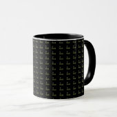 Mug logo des clubs de golf et des dimensions, (Devant droit)