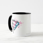 Mug Logo des Coeurs Supergirl (Devant gauche)