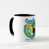 Mug logo d'exploration de l'île Fraser Australie (Devant gauche)