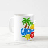 Mug Logo d'île d'ukulélé (Devant gauche)