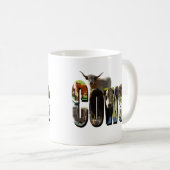 Mug Logo D'Image De Vaches Fabriqué Avec Des Images De (Devant droit)