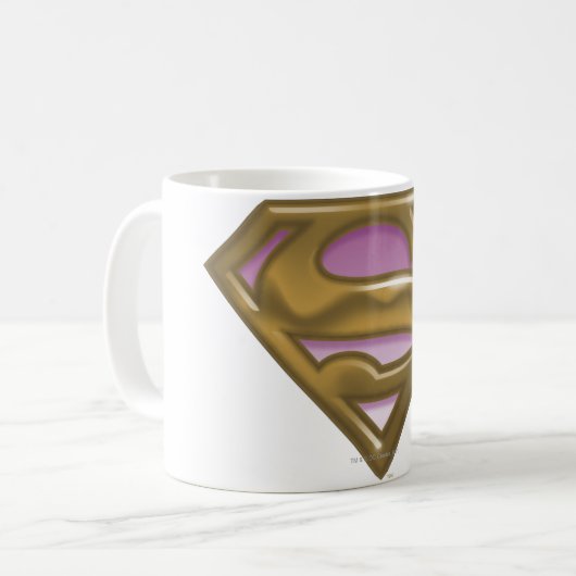 Mug Logo doré Supergirl (Devant gauche)