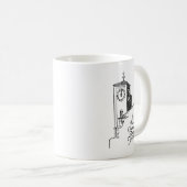 Mug logo Double-classé de bâtiment d'Oviatt (Devant droit)