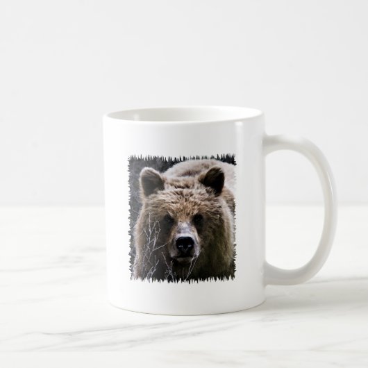 Mug Logo d'ours gris (Droite)