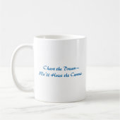 Mug Logo du bateau à voile 'Origine Charters' / Slogan (Gauche)