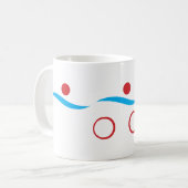 Mug Logo du cool de triathlon (Devant gauche)