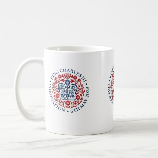 Mug Logo du couronnement King Charles III (Gauche)