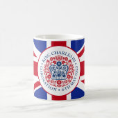 Mug Logo du couronnement royal du roi Charles III Patr (Centre)