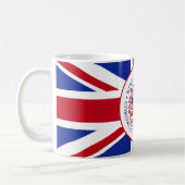 Mug Logo du couronnement royal du roi Charles III Patr (Gauche)