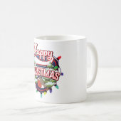 Mug Logo du dessin animé de Noël heureux (Devant droit)