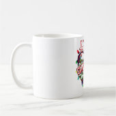 Mug Logo du dessin animé de Noël heureux (Gauche)