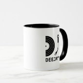 Mug Logo du lecteur de disques DJ couverture personnal (Devant droit)