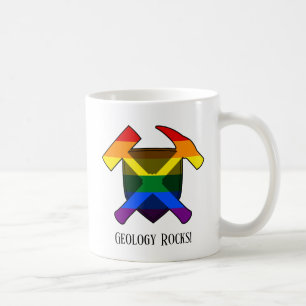 Mug Logo du marteau du drapeau arc-en-ciel LGBT "La gé