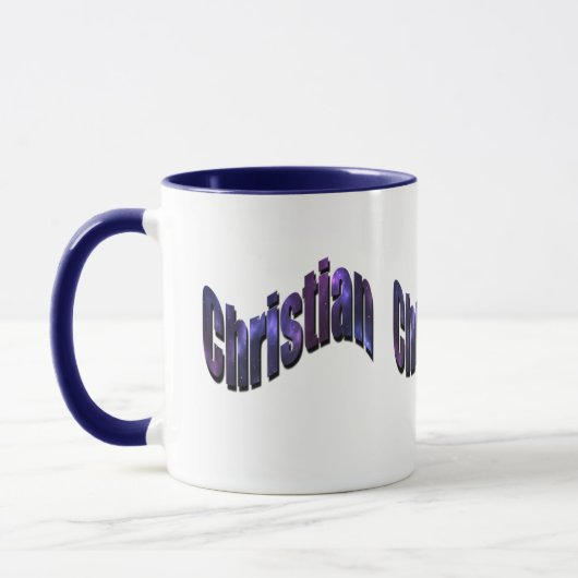 Mug Logo du nom chrétien bleu, (Gauche)