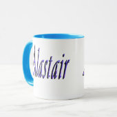 Mug Logo du nom de Blue Alastair, (Devant gauche)