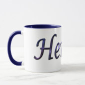 Mug Logo du nom de Henry bleu, (Gauche)