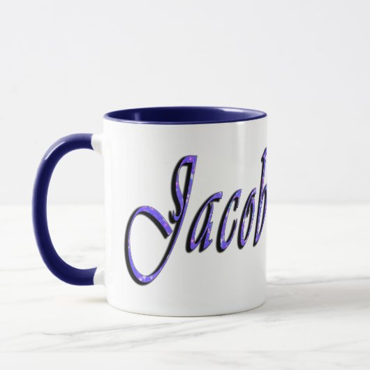 Mug Logo du nom de Jacob, (Gauche)