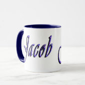 Mug Logo du nom de Jacob, (Devant gauche)