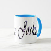 Mug Logo du nom de Joshua, (Devant droit)