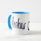 Mug Logo du nom de Joshua, (Devant gauche)