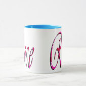 Mug Logo du nom de la femme rose, (Centre)