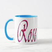 Mug Logo du nom de la femme rose, (Gauche)