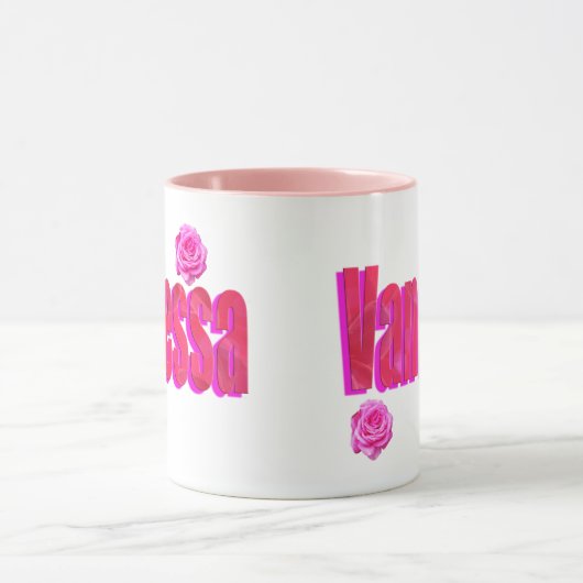 Mug Logo du nom de Vanessa, (Centre)