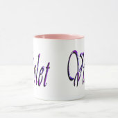 Mug Logo du nom de violet, (Centre)