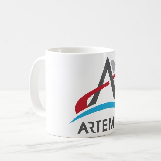 Mug Logo du programme NASA Artemis Mars 2024 astronaut (Devant gauche)