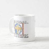 Mug Logo du Réseau fédéral inspiré par Starship Troope (Devant gauche)