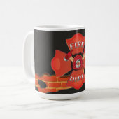 Mug Logo du service d'incendie (Devant gauche)