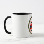 Mug Logo du service d'incendie Badge noir et rouge (Gauche)