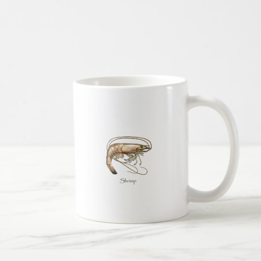 Mug Logo du sud d'art de crevette (Droite)