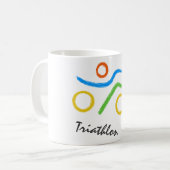 Mug Logo du triathlon (Devant gauche)