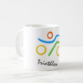 Mug Logo du triathlon (Devant gauche)