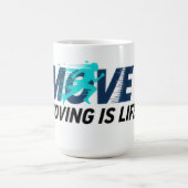 Mug Logo dynamique avec silhouette de coureur et texte (Centre)
