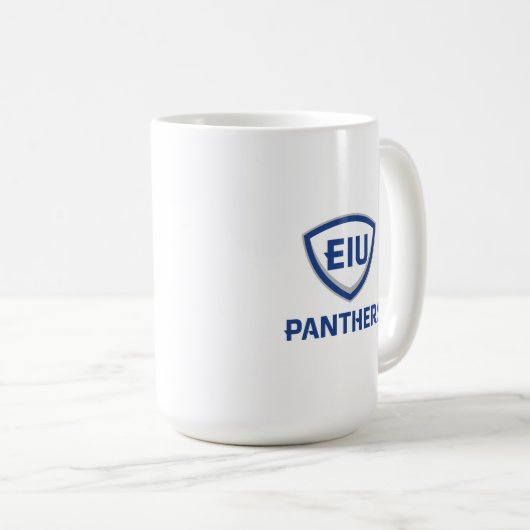 Mug Logo Eastern Illinois Panthers Shield & Wordmark (Devant droit)