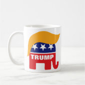 Mug Logo éléphant du GOP avec la coiffure de Donald Tr (Gauche)