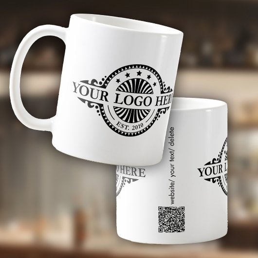 Mug Logo et QR Code Business Marketing
