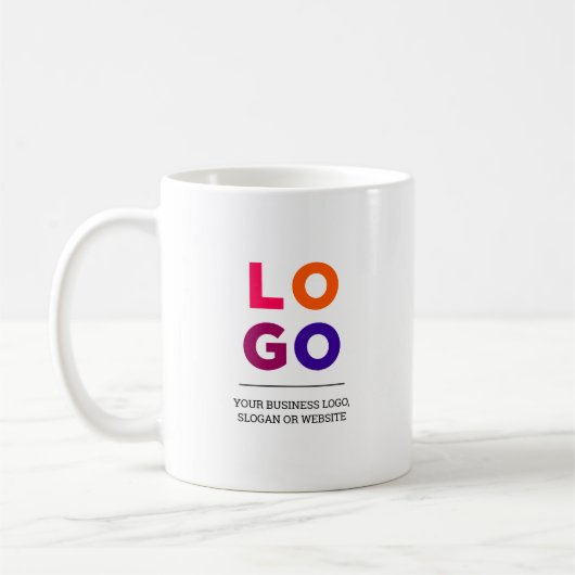 Mug Logo et texte promotionnels (Gauche)