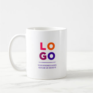 Mug Logo et texte promotionnels d'entreprise Indigo Bl