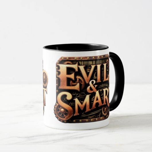 Mug Logo Evil&Smart bicolore (Devant droit)