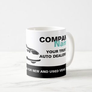 Mug Logo Fast Car, Auto Dealership Publicité